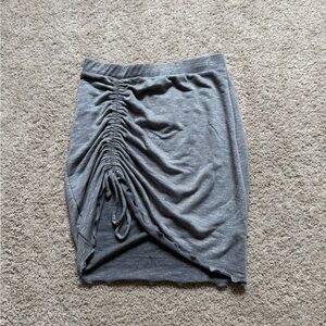 Ruched mini skirt